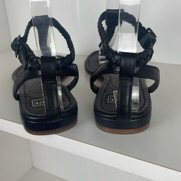 Lacoste Braided Leather Sandals