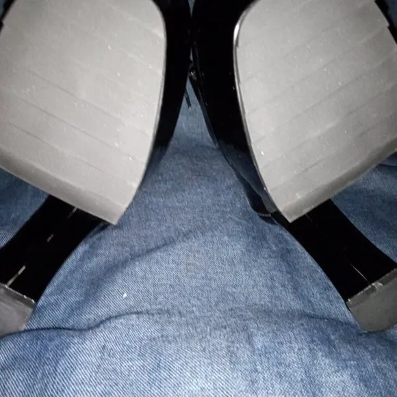 Lamoda &quot; THE BLACK PATENT STALLION &quot;  Platform Boots ( BRAND NEW !!! )