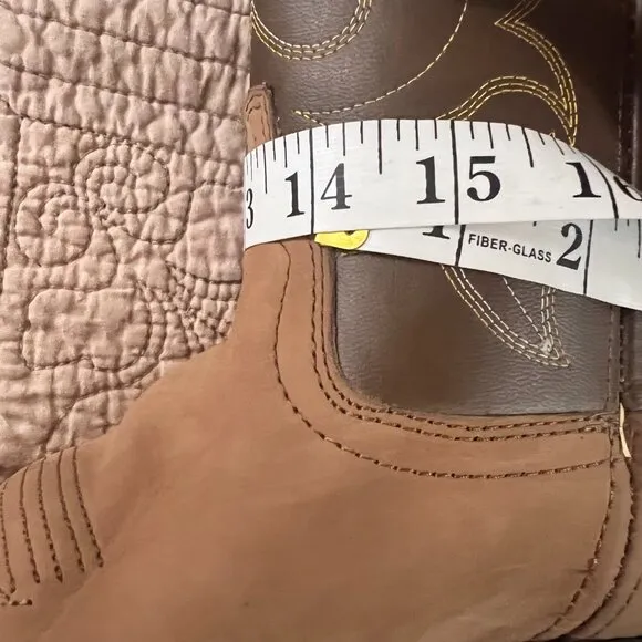 Laredo Kadi 5742 Womens Tan Distressed Western Cowboy Boots size 8.5 Wide