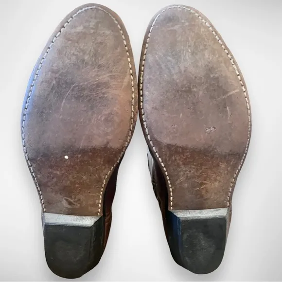 LAREDO Women's Brown Leather Western Boots With Heel Size 7.5 | EUC‎