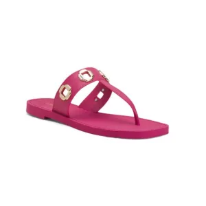 LARROUDE Pink Made In Brazil Milan Thong Sandals