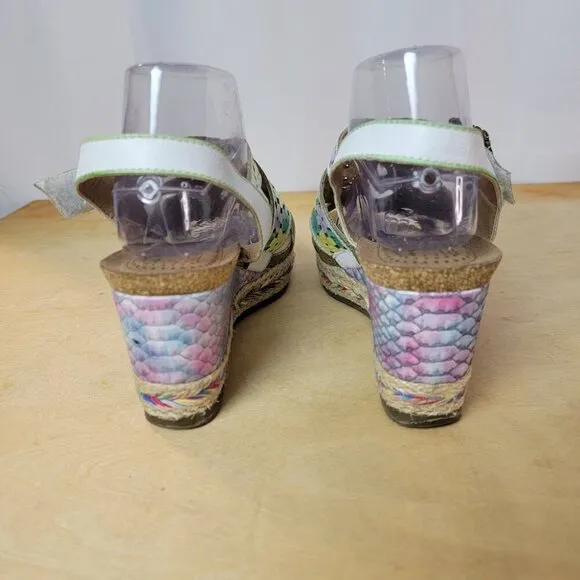 L’artiste Lolarose Floral Platform Slingback Sandals - EU 41 / US size 9.5