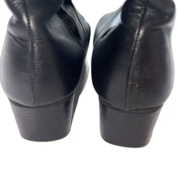 Lavorazione Artigiana leather half calf zip boots