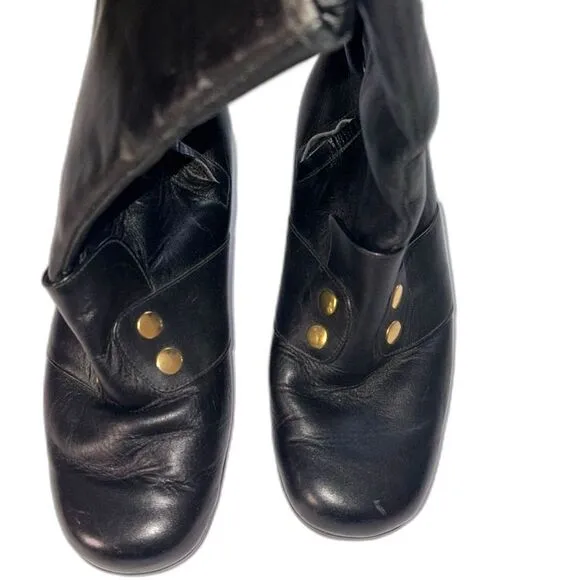 Lavorazione Artigiana leather half calf zip boots