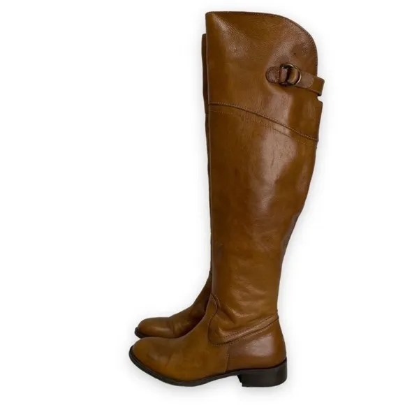 Lavorazione Artigiana - OTK Over the Knee Brown Leather Boots - 6.5