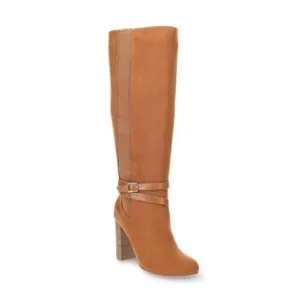 LC Lauren Conrad Haworthia New Knee High Heeled Wide Calf Boots Brown Size 8.5