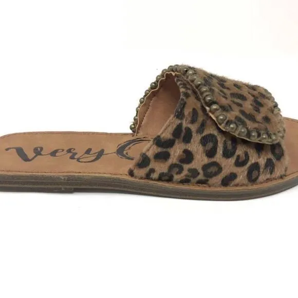 Leopard Slip-On Sandals