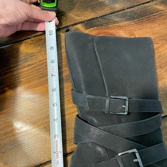 LEVITY | NOTICE Charcoal-Black Mid-Calf Boots. Sz. 8. NWT