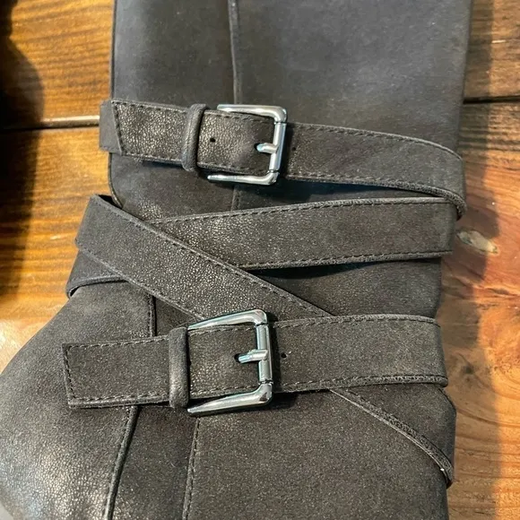 LEVITY | NOTICE Charcoal-Black Mid-Calf Boots. Sz. 8. NWT