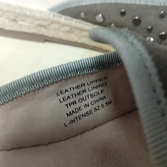 LF / Life Leather Espadrilles Studded Shoes