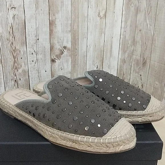LF / Life Leather Espadrilles Studded Shoes