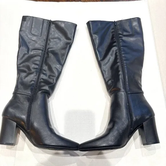 Life Stride Stratford-WC (Wide Calf) Heeled block heeled boots Black 9M