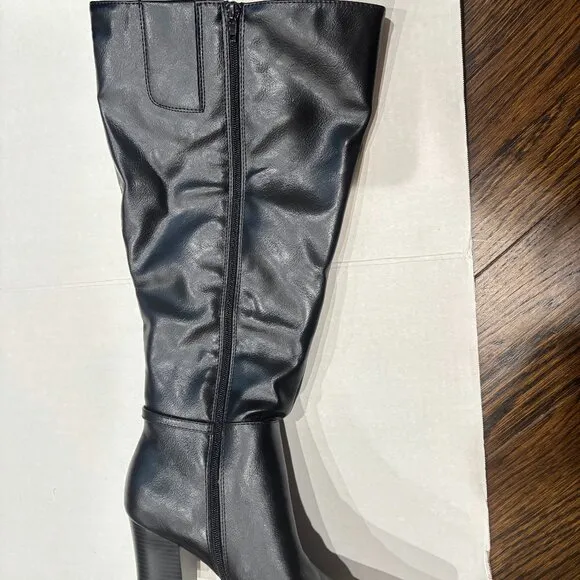 Life Stride Stratford-WC (Wide Calf) Heeled block heeled boots Black 9M