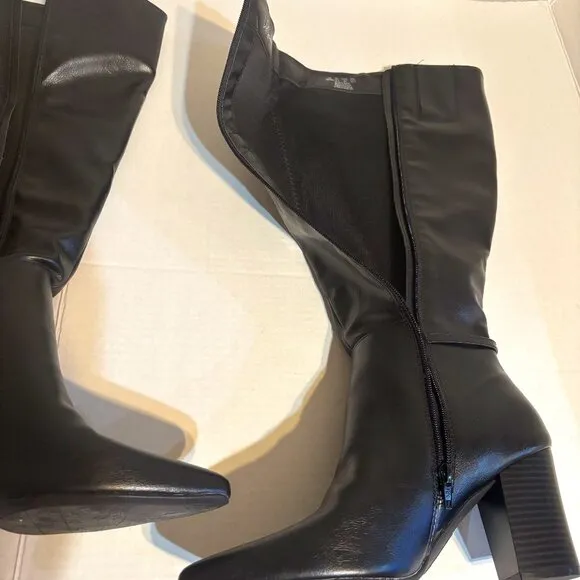 Life Stride Stratford-WC (Wide Calf) Heeled block heeled boots Black 9M