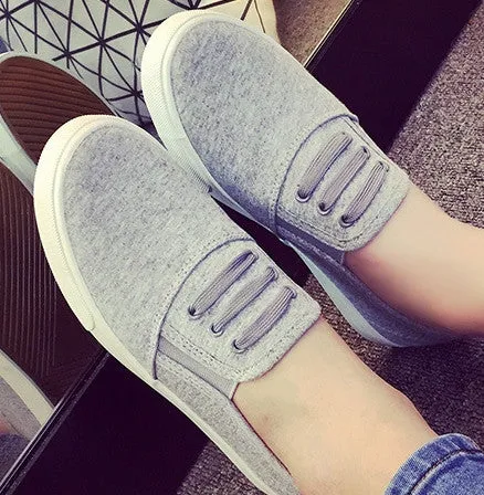 Lightweight Espadrilles Shoe Woman Large Slipony Flat Leisure Fall Slip Canvas Optimized Casual 35-43 Student Fashion Size Women Shoes Autumn 2016 On