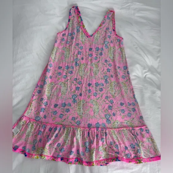 Lilly Pulitzer Camilla Dress SZ S Prosecco Pink Tigress Garden
