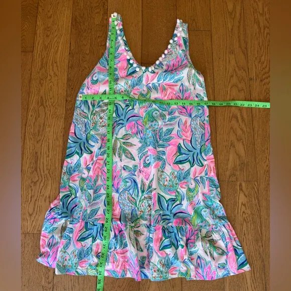 Lilly Pulitzer Camilla Swing Dress SZ S Resort White Toucan Do It Better