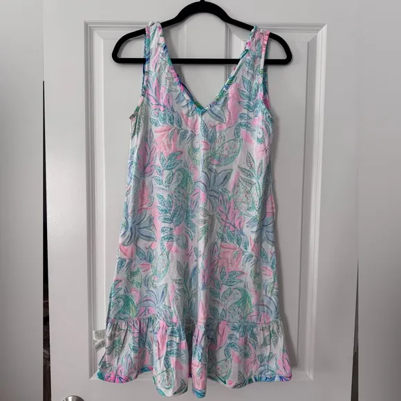 Lilly Pulitzer Camilla Swing Dress SZ S Resort White Toucan Do It Better