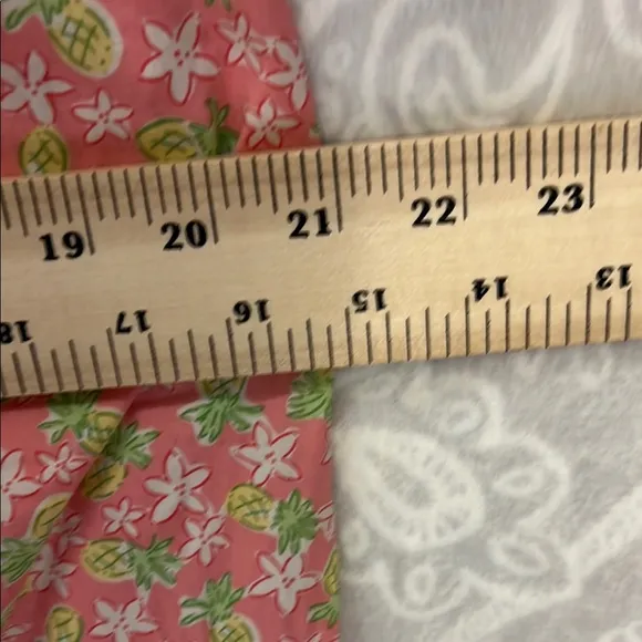 Lilly Pulitzer Pink Floral Dress Pineapple Floral L Large