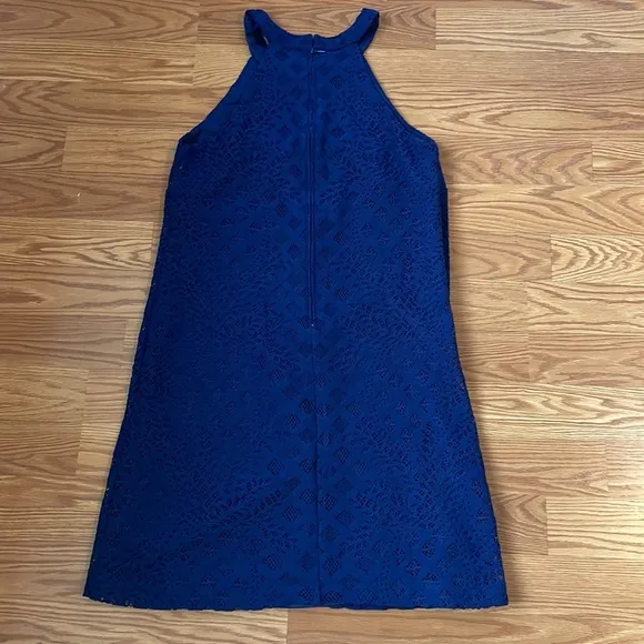 Lilly Pulitzer Rayanne Shift Dress Navy Blue Size Medium