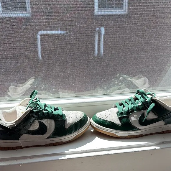 Limited Green and White Nike Dunks