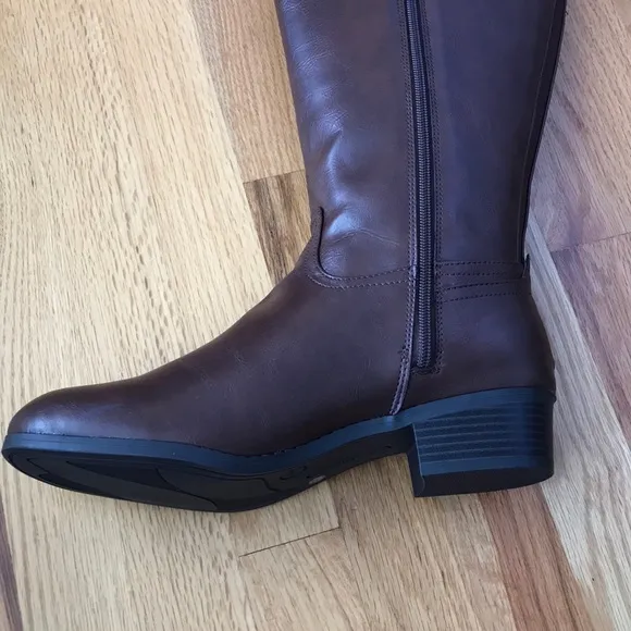 Liz Claiborne Memory Foam Wide Calf Riding Boots