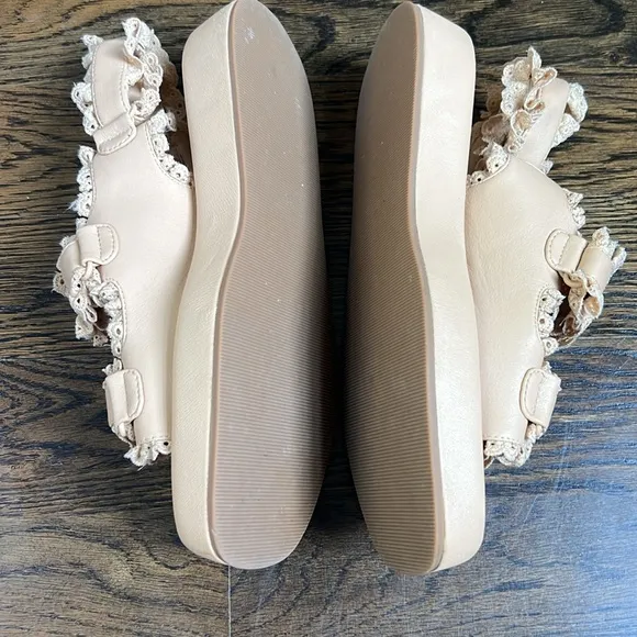 Loeffler Randall Blaise Leather Platform Sandals Size 9.5
