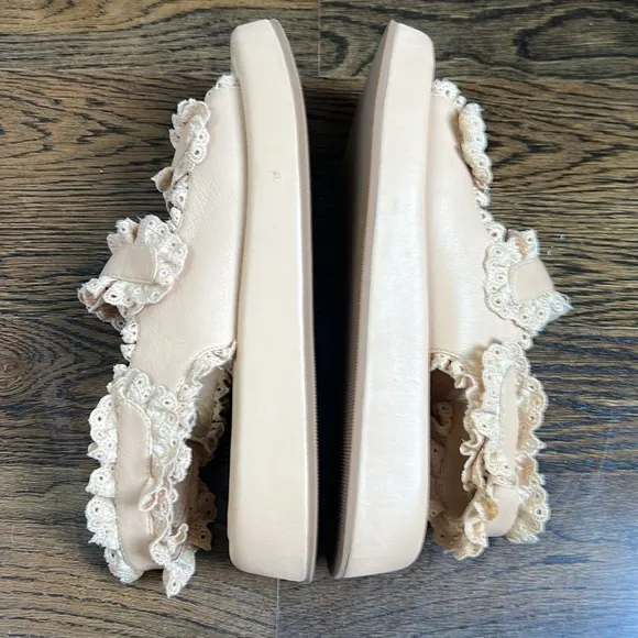 Loeffler Randall Blaise Leather Platform Sandals Size 9.5