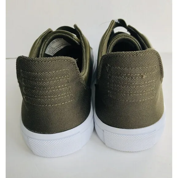 London Fog Men's Francis Low Slip On Athletic Sneakers Casual Dark Olive Size 9M