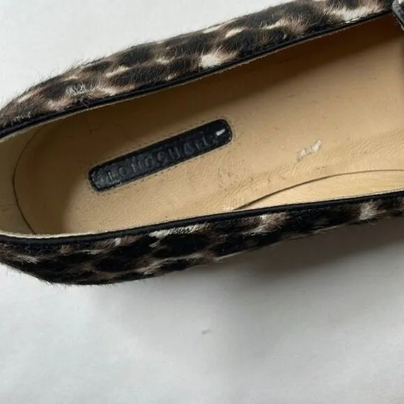 Longchamp Loafers Womens Size 36 Le Pliage Heritage Calf Hair Slip On