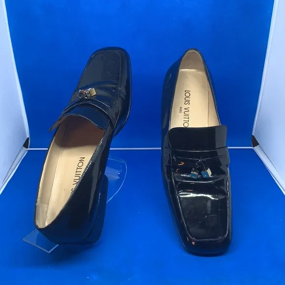 Louis Vuitton Black  Loafers with dice 36