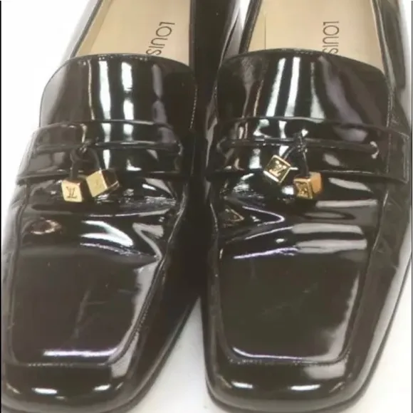 Louis Vuitton Black  Loafers with dice 36