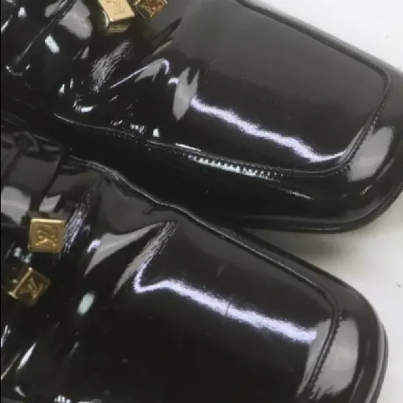 Louis Vuitton Black  Loafers with dice 36