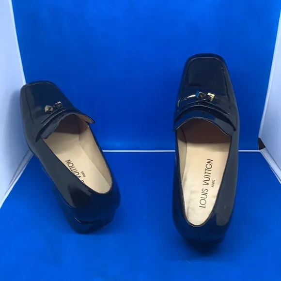 Louis Vuitton Black  Loafers with dice 36