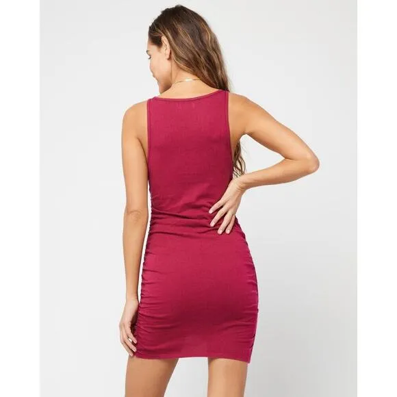 L*Space Women's Red Clothing Wildwood Mini Dress Size M NWT