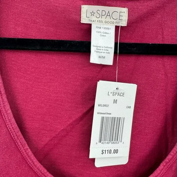 L*Space Women's Red Clothing Wildwood Mini Dress Size M NWT