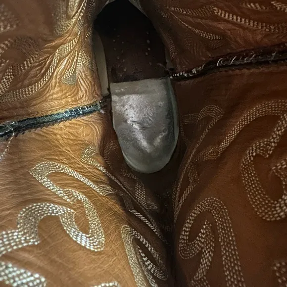 lucchese • vintage cowboy boots black leather designer western footwear