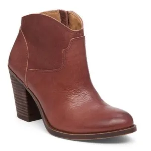 Lucky Brand Eller Leather Western Brown Boots Size 8.5