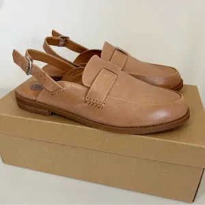 Lucky Brand Tan Latte Sling Back Loafers &quot;Summer Haze&quot; Size 8
