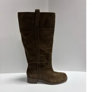 Lucky Brand Women’s Hybiscus Brown Riding Boots, Size 11M, Extra Wide Calf