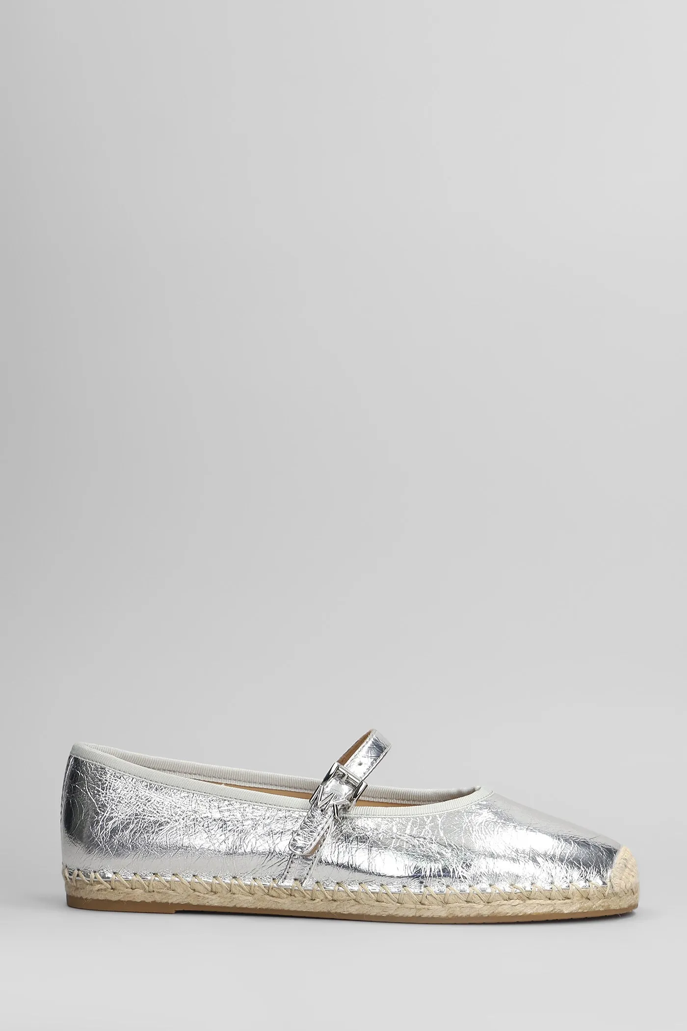Lynn Espadrilles in silver leather
