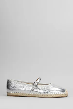 Lynn Espadrilles in silver leather
