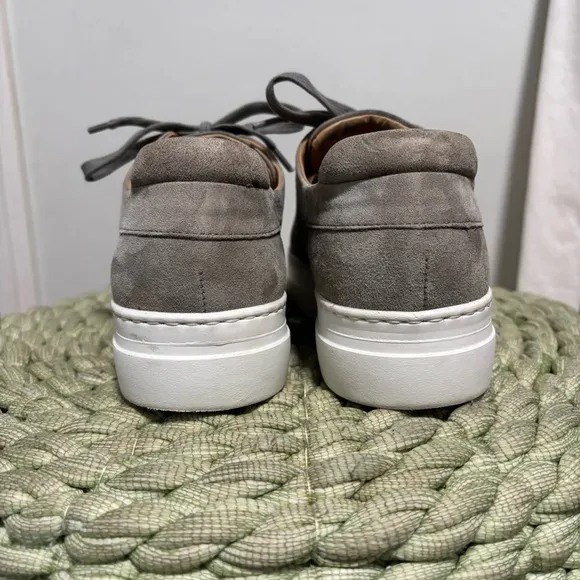 M. Gemi The Palestra Alta Gray Suede Lace Up Retro Sneakers