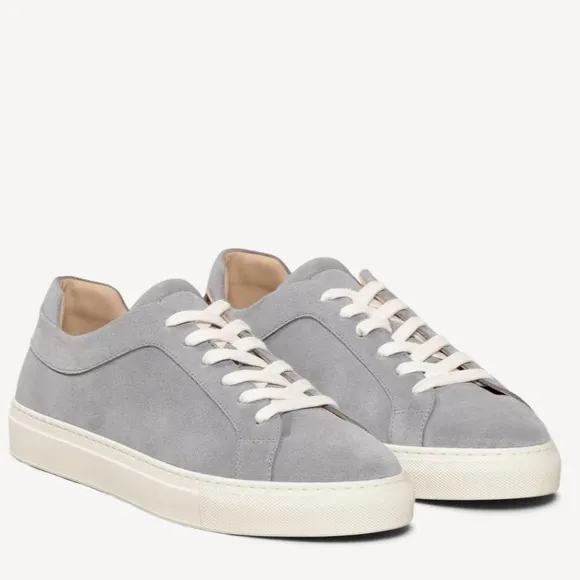 M. Gemi The Palestra Alta Gray Suede Lace Up Retro Sneakers