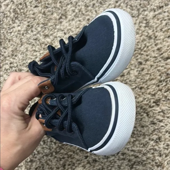 Macgellan - Kids Navy and Brown Sneakers