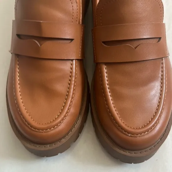 Madden Girl Brown Loafers Slip-On Style
