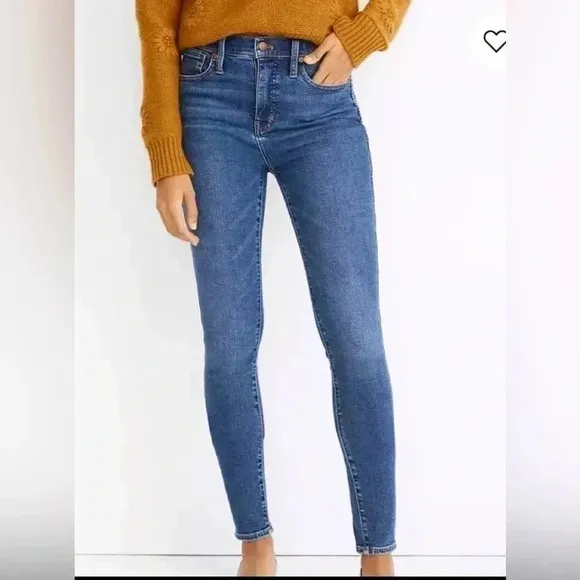 Madewell Jeans Skinny 10” High Rise Skinny Jeans Denim NWT Women’s Size 24