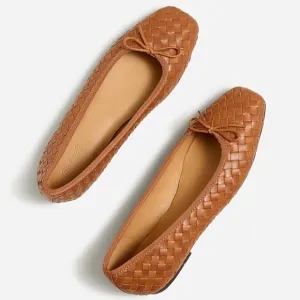 MADEWELL Size 6 The Anelise Ballet Flat in Warm Coffee $128 NP296