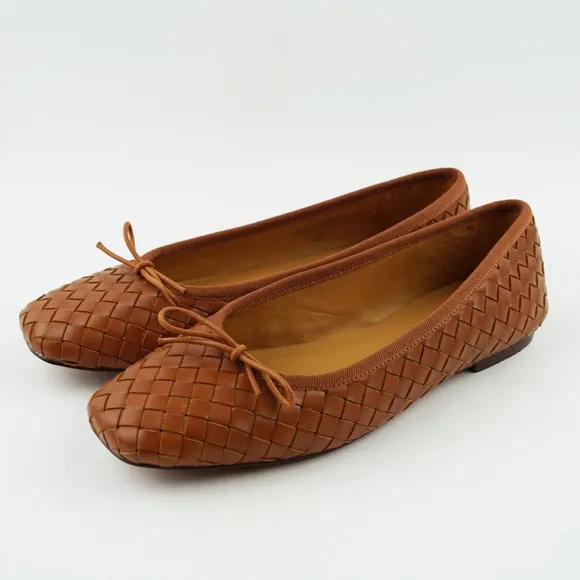 MADEWELL Size 6 The Anelise Ballet Flat in Warm Coffee $128 NP296