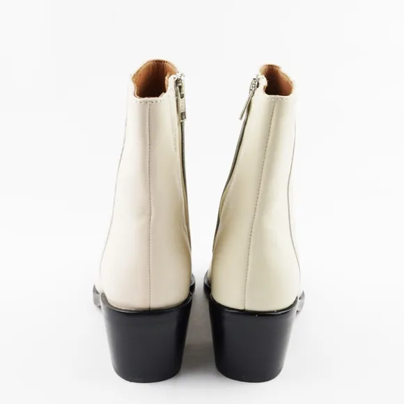 MADEWELL Size 6 The Darcy Ankle Boot in Pale Parchment